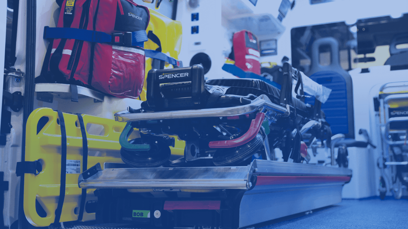 Ambulanzausrüstung mit Spencer-Produkten