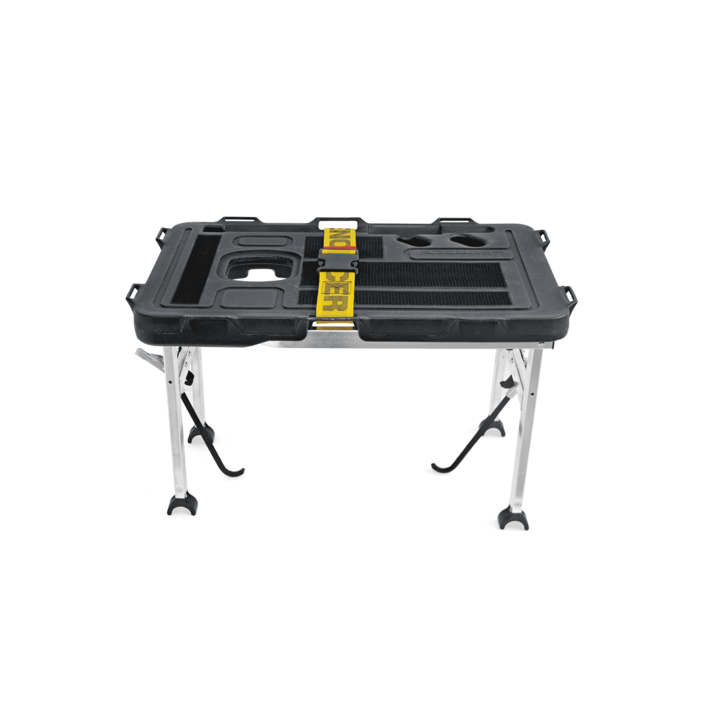 Spencer End-T 10G instrument support table for stretcher